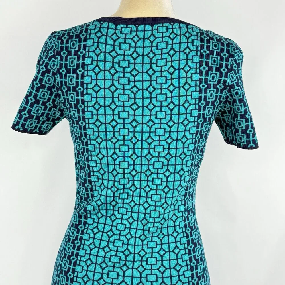 Romeo Juliet Couture Bodycon Dress Womens Size M Short Sleeve Fitted Knit - Picture 11 of 16